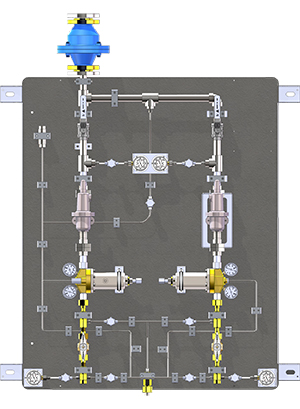 BKH-500 双路二级减压面板撬装